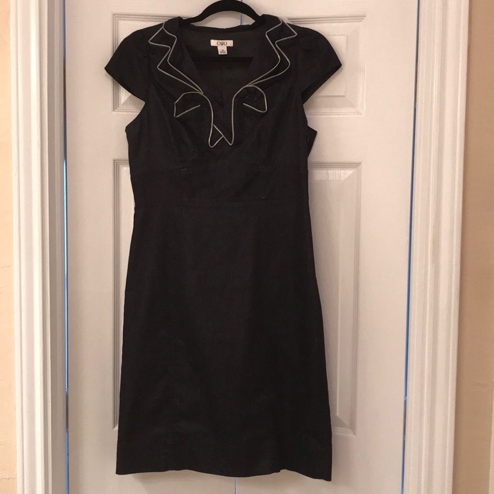 Dark Denim Zipper Top Cato Dress